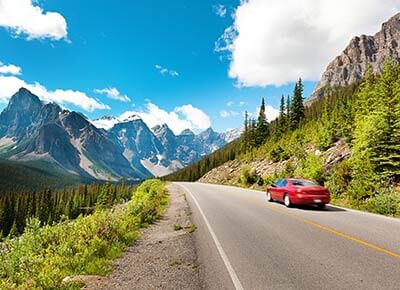 Canada Car Hire Red car