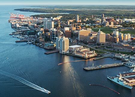 Aerial view of Halifax
