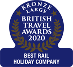 2020 - Best Rail Holiday Company (Large) 2020 - Bronze Best Holiday Company to Canada (Large)
