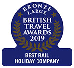 2019 - Best Rail Holiday Company (Large) 2019 - Bronze Best Holiday Company to Canada (Large)