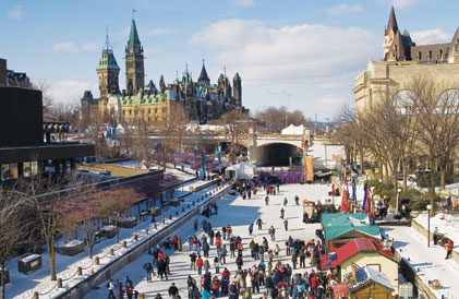 skating on the Rideau Canal